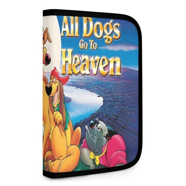 Todos los Perros Van al Cielo Bolsa de Almacenamiento Plegable Portátil con Compartimentos, Organizador de Herramientas Multi-Bolsillo, Uso Dual Viaje y Hogar 26.5*17.8cm