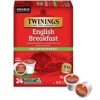 Cápsulas K-Cup Descafeinadas De Tea Twinings Para Desayuno Inglés, 24 Unidades