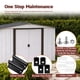 thumbnail image 5 of Kit completo de ajuste para puerta de cobertizo LEYURISE para puerta metálica Arrow ShelterLogic, 5 of 9