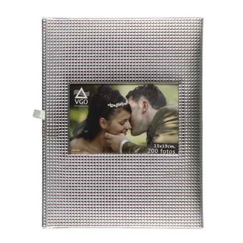 Vgo - Album Hojas Negras Con Tapas Brillosas. Para Ensobrar 10X15 Cm / 100F