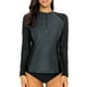 thumbnail image 1 of Camiseta de natación de manga larga con protección solar UV para mujer, 1 of 7