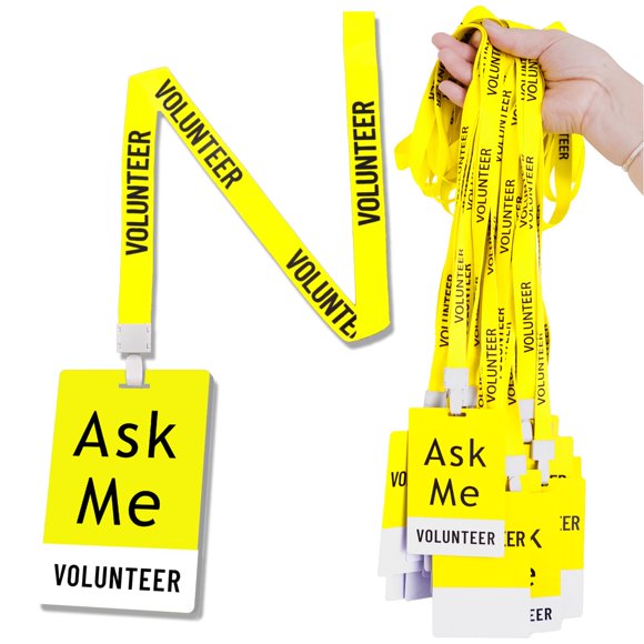 Juego de 50 cordones de identificación para voluntarios LBLNUGURI, 86 cm