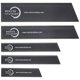 thumbnail image 2 of Protector de cuchillos Mercer Culinary 10 cm/15 cm/20 cm negro, juego de 5 piezas, 2 of 2