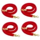 thumbnail image 3 of 4 Barreras De Seguridad De Control De Multitudes De Cuerda De Terciopelo Para Postes De Cola VIP, Color Rojo, 3 of 3