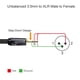 thumbnail image 3 of Cable de 3,5 mm a XLR, cable de 1,8 m, macho a macho, compatible con iPod, 3 of 6