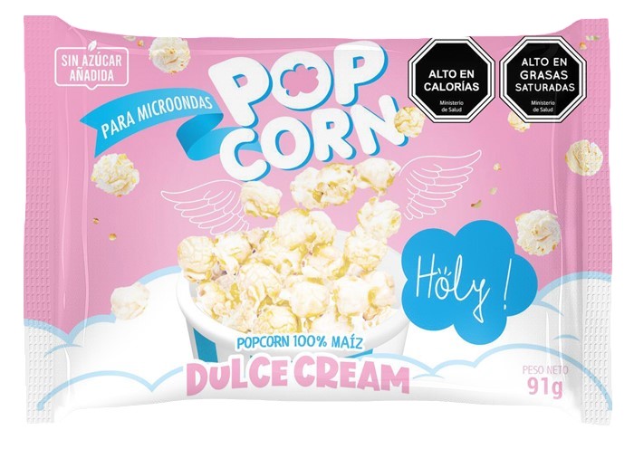 Popcorn Para Microondas Dulce Cream 91G. Holy Pack 2 Unidades