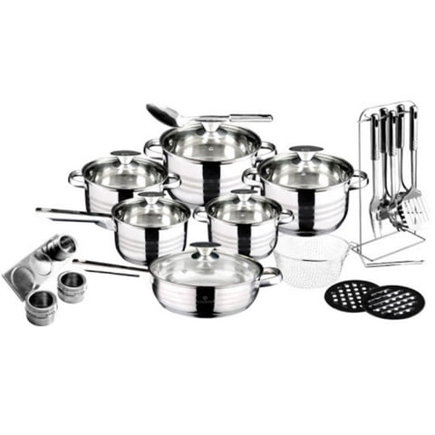 Blaumann - Bateria De Cocina 27 Pzs Gourmet Line Acero Inoxidable