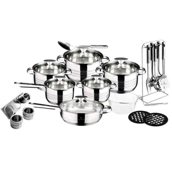 Bateria De Cocina 27 Pzs Gourmet Line Acero Inoxidable