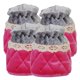 thumbnail image 2 of 4 piezas antideslizante silla pierna protectores de piso gorras calcetines de tela rosa fuerte, 2 of 5