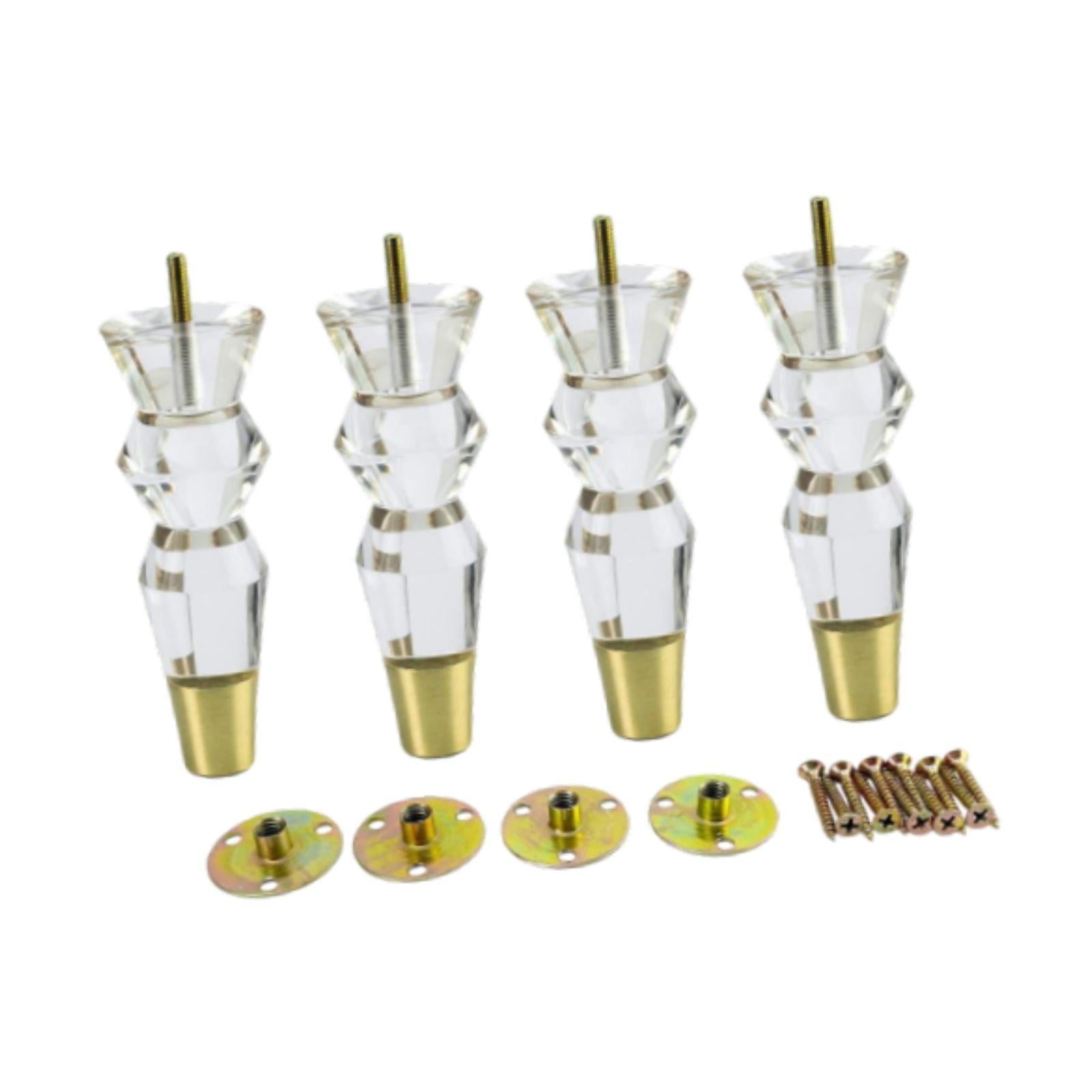 Magideal - 4 Patas De Gabinete, Patas De Muebles, Patas De Repuesto Para Sofá, Patas De Soporte De Gabinete Para , 6x15cm