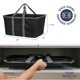 thumbnail image 2 of Bolsa de lavandería CleverMade Midnight Black/Shadow Grey, 50 L, paquete de 2, 2 of 8