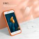 thumbnail image 2 of Funda Miracase para iPhone SE/7/8 con carga inalámbrica – Naranja ámbar, 2 of 6