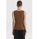 thumbnail image 3 of Polera Mujer Lisa Doble Capa Café, 3 of 4