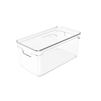 Ou - Organizador De Despensa Con Tapa Clear 30 X 15 X 13 Cm