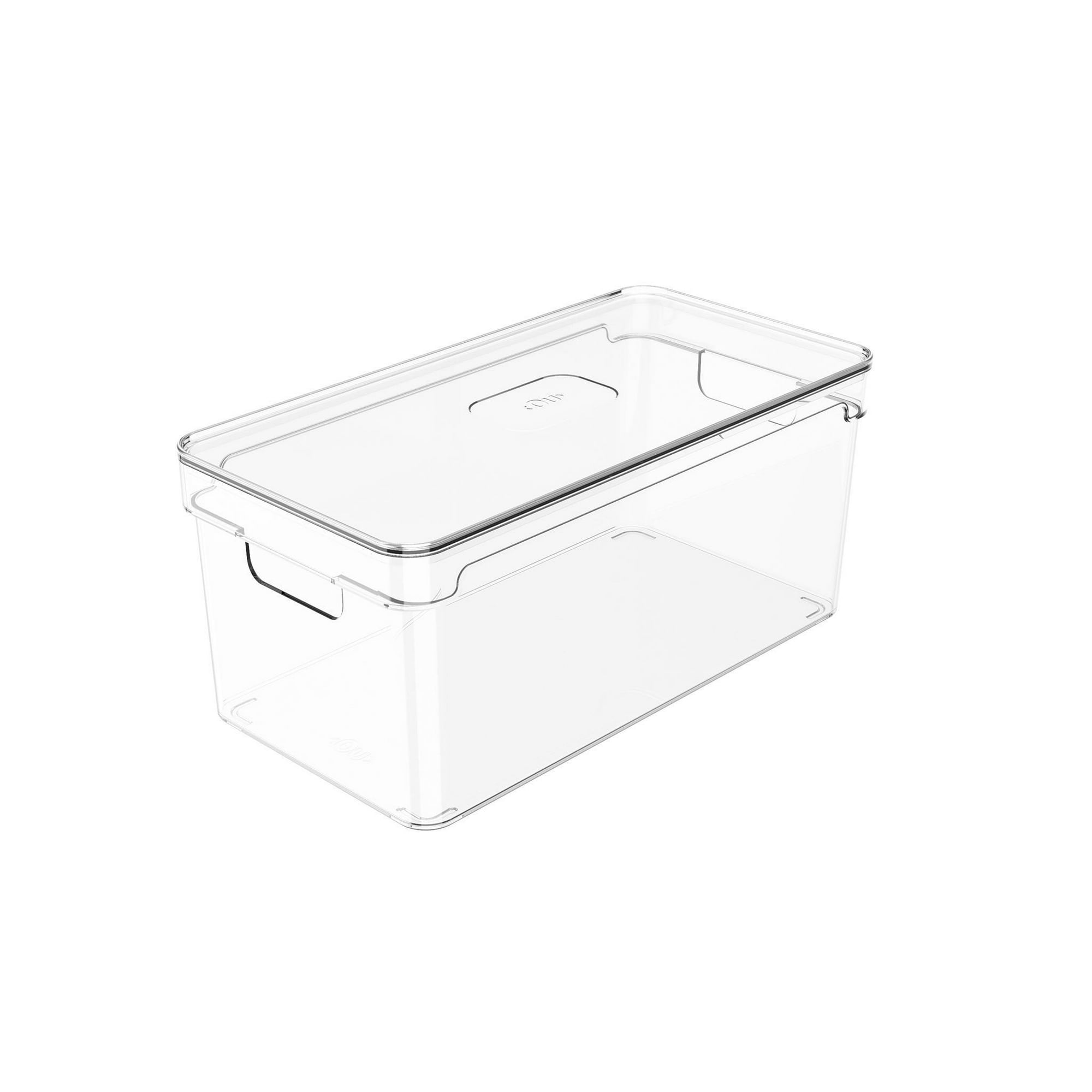 Ou - Organizador De Despensa Con Tapa Clear 30 X 15 X 13 Cm