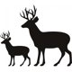 thumbnail image 1 of Decomural Stag Fawn Deer Woodland Animals WS-19461, 1 of 2