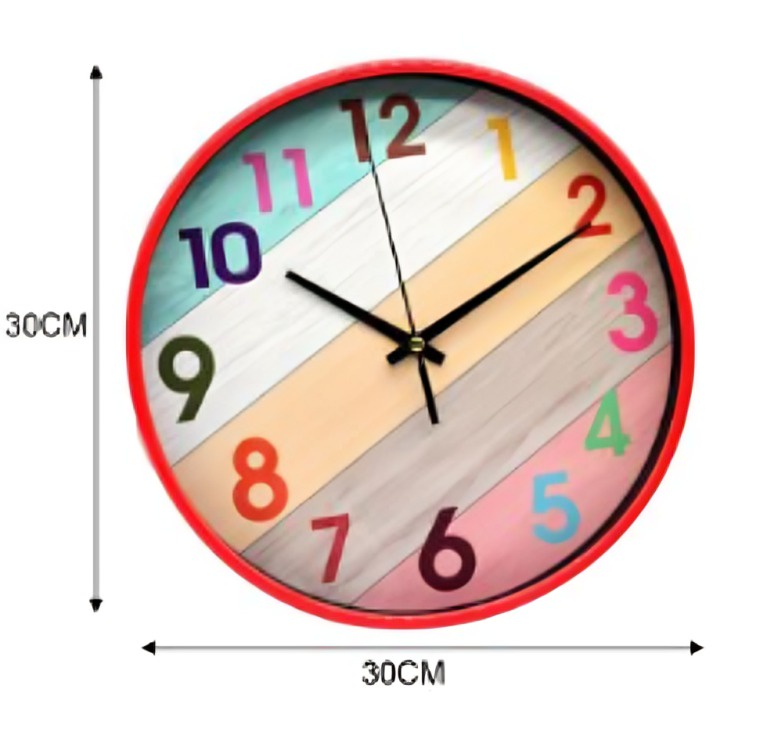 Genérico - Reloj De Pared 30 Cm De Diámetro