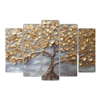 Genérico - Cuadro Árbol De La Vida Dorado 125X75 Cm