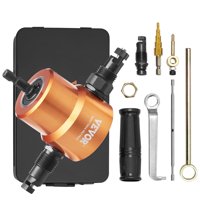 Cortador De Mordiscos De Metal Vevor De Doble Cabezal Con Punzón Y Troquel