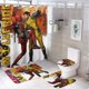 thumbnail image 1 of Deadpool y Wolverine-theme 4-Piece Shower Curtain Set with Rugs, Waterproof Bathroom Decor Set Includes Bath Mat, U-Shaped Rug, Toilet Lid Cover and Curtain with Hooks, 1 of 6