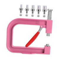 Magideal - Máquina De Ajuste De Cuentas Con Prensa Manual, Herramienta De Ajuste De Cuentas, Accesorios Para Mujeres, Máquina De Fijación De Remaches De Cuentas Rosa
