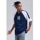 thumbnail image 2 of Polera Hombre Manga Contra Tono Azul Claro, 2 of 4