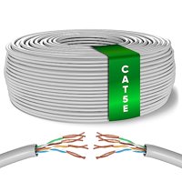 Genérica - Cable De Red Alta Velocidad 25 Mt Cat5E Cable Lan Internet C