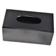 thumbnail image 1 of caja de almacenamiento de papel de seda de madera caja de la servilleta del coche cubierta negro rectángulo, 1 of 3