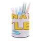 thumbnail image 1 of DJ Raphi-theme Cylinder Pen Holder Pencil Organizer with Flannel Lining PVC Leather Material Cardboard Base for study work 10*8CM, 1 of 6