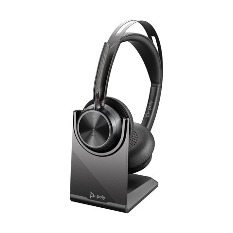 Auriculares Poly Voyager Focus 2 Usb-C-C Con Adaptador Y Soporte