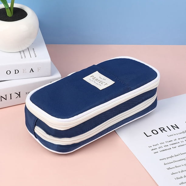 Pencil Case Stationery School Office Supplies Large Capacity Pencil Cases Pouch Office Desk Storage Bags Students Kids Pen Case