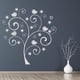 thumbnail image 2 of Decomural Grey Bird Tree Flowers WS-47723, 2 of 2