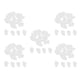 thumbnail image 5 of Paquete De 5 Tapones Para U?as De Gato Para Mascotas Gatos Patas Cuidado De U?as Garras Tapas Cubiertas L Transparente, 5 of 5