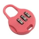 thumbnail image 2 of Candado De Combinación De 3 Dígitos Cerradura De Cajón Doméstico Cerradura De Contraseña Cerradura De Equipaje Rosa Profundo, 2 of 3
