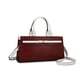thumbnail image 1 of Bolso Satchel de mujer MKF Collection - Colby, Vegan Leather, Handbag con asa superior y correa desmontable, Color Depp Red, 1 of 3