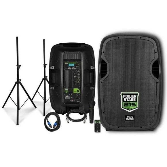 Par De Parlantes Activo + Pasivo ProBass POWERSTAGE 215