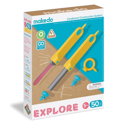 Kit De Herramientas Makedo Explore 50 Piezas