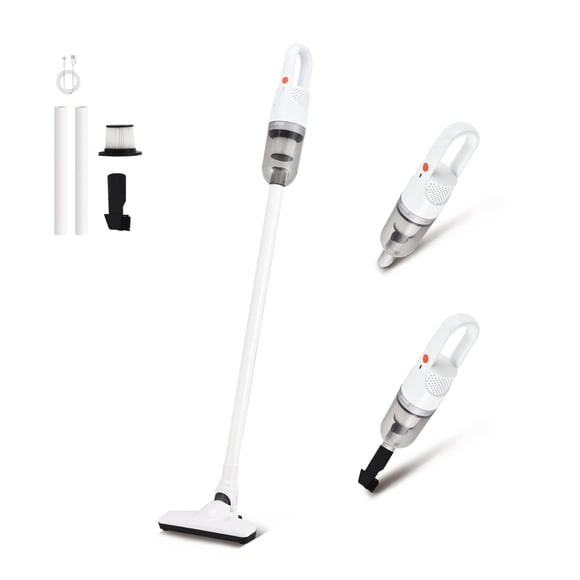 Aspiradora vertical SIPPON 6 en 1 inalámbrica 100 W, blanca