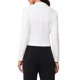 thumbnail image 3 of INSPIRE CHIC Chaqueta de Tweed para Mujer con Cuello Mao, Abierta y Recortada, Talla S, Blanco Claro, 3 of 6