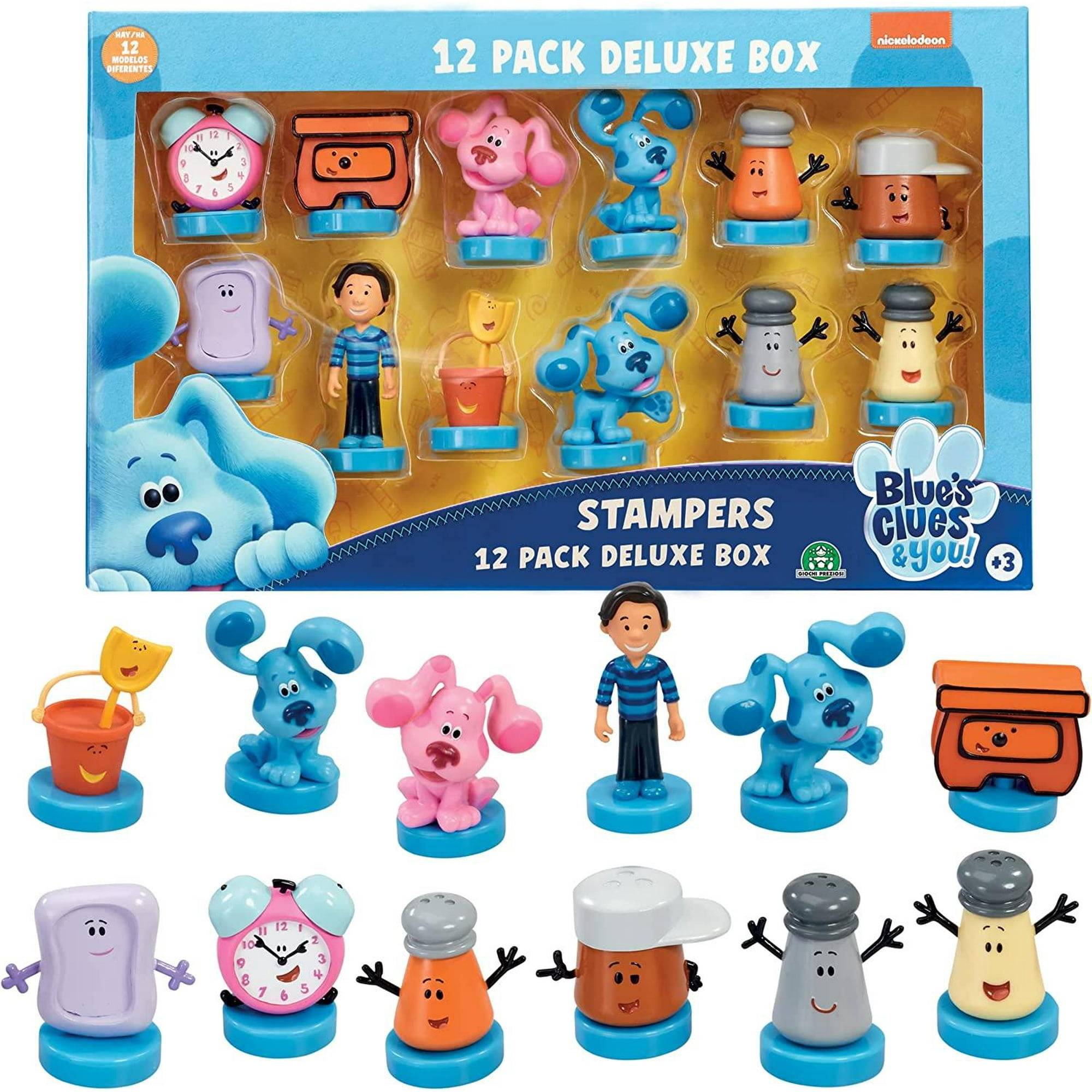 Pmi International - Blues Clues Stamps 12pk Tickety Josh Shovel Pail Magenta