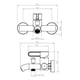 thumbnail image 3 of Monomando Llave Grifo Tina Ducha De Acero Inoxidable Modelo Rizzo Marca Stretto Eficiencia Hidrica, 3 of 3