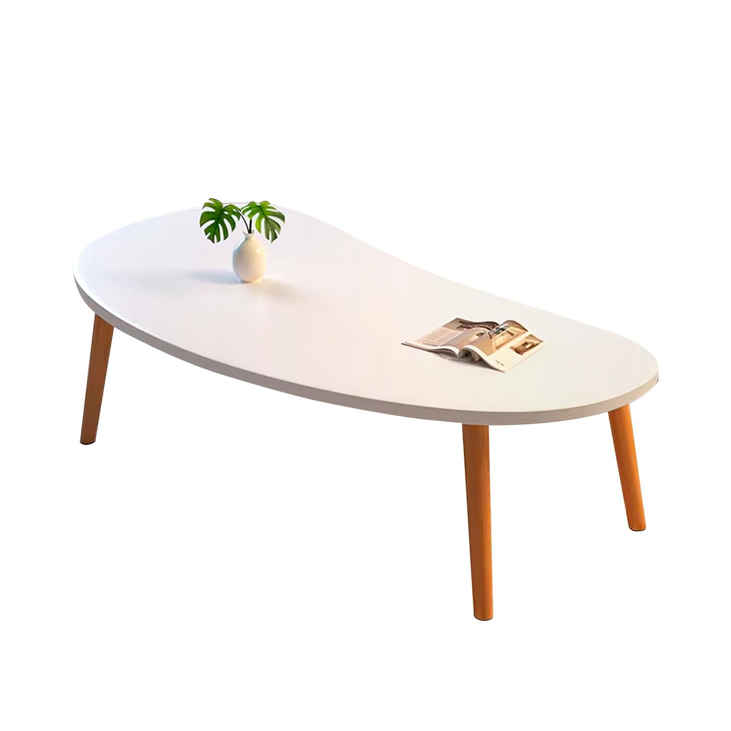 Global Latin Group - Mesa De Centro Minimalista Diseño Nórdico Y Elegante Blanco