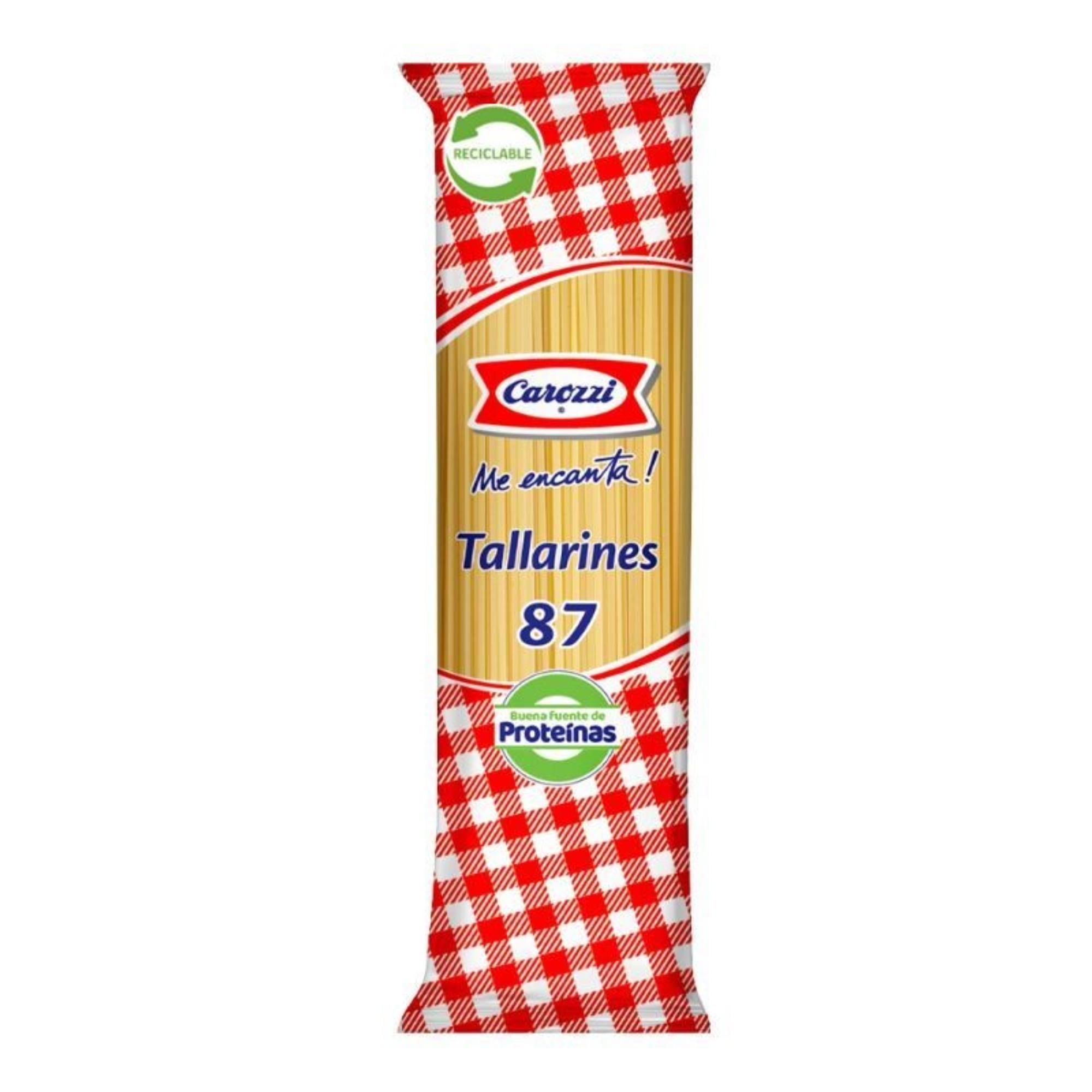 Fideo Pasta Tallarines N°87 Bolsa 400 g Carozzi