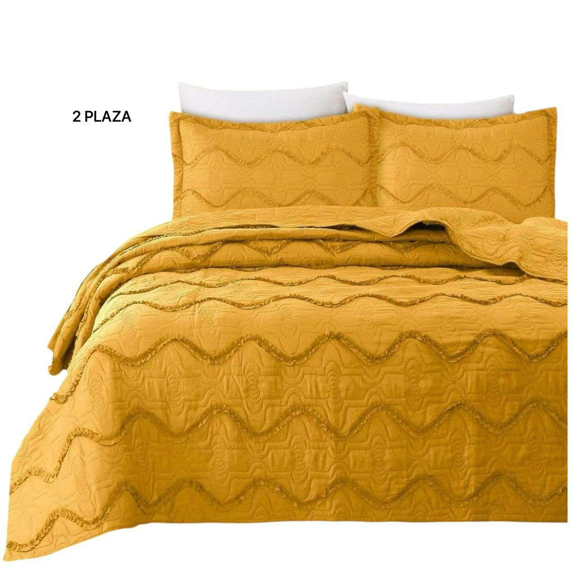 Oem - Cubrecama Y Fundas Con Faralado Dos Plazas Dormitorio 5