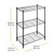 thumbnail image 3 of Estantería Whitmor de 3 niveles 58 × 36 × 76 cm Negra, capacidad 540 kg, 3 of 7
