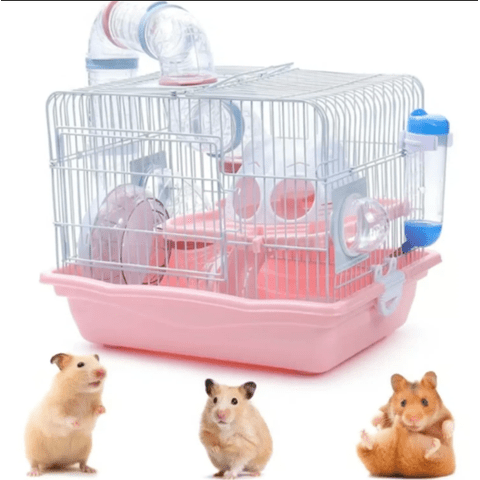 Genérico - Jaula Para Hámster Con Túneles Divertidos Transportadora