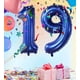 thumbnail image 5 of Globos numéricos EBAIJQUO azul marino 19 para decoración de fiestas, 5 of 7