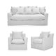 thumbnail image 1 of Juego De Living Fontana 5 Cuerpos Lino Blanco, 1 of 7
