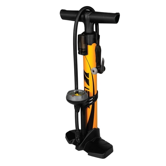 Bomba para bicicleta BV Steel de 160 PSI de alta presión con manómetro Schrader