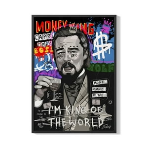 Creango - Cuadro Poster Enmarcado Leonardo Dicaprio Meme Decorativo